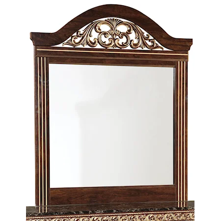 Mirror with Gold or Silver Colored Insert